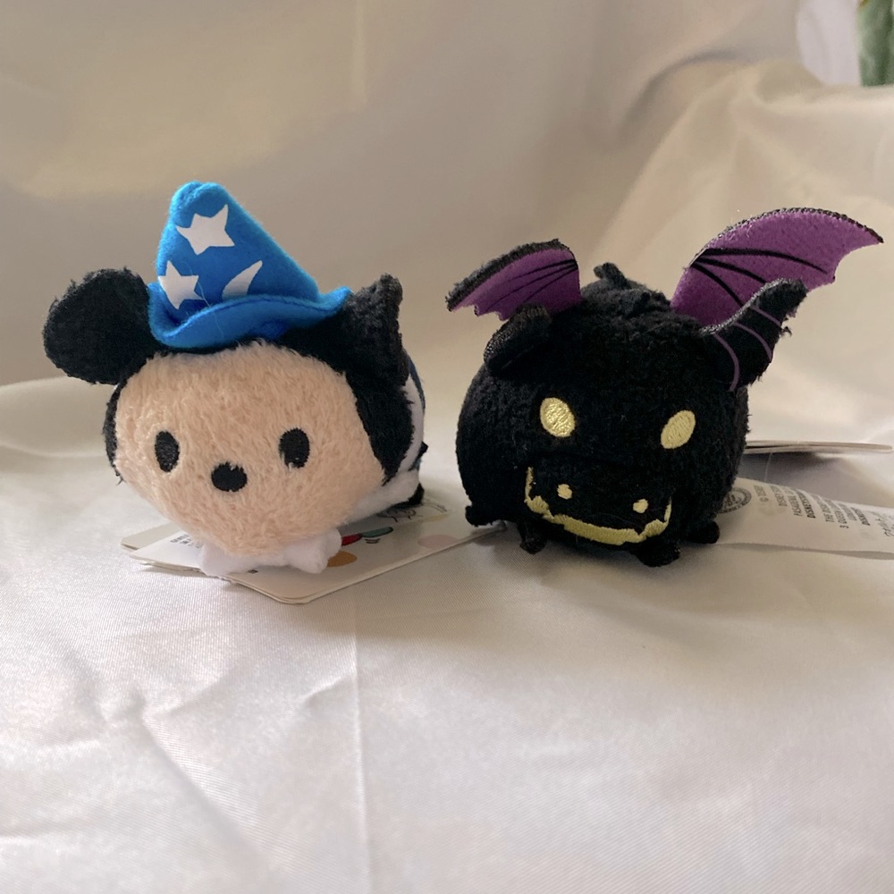 Fantasmic Tsum Tsum Pair - Fantasyland Sorcerer Mickey & Maleficent as a Dragon